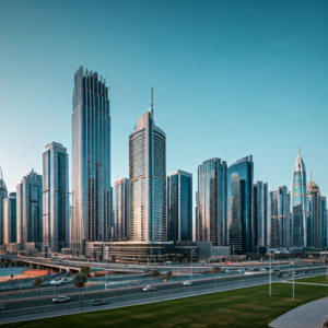 Dubai smart buildings skyline